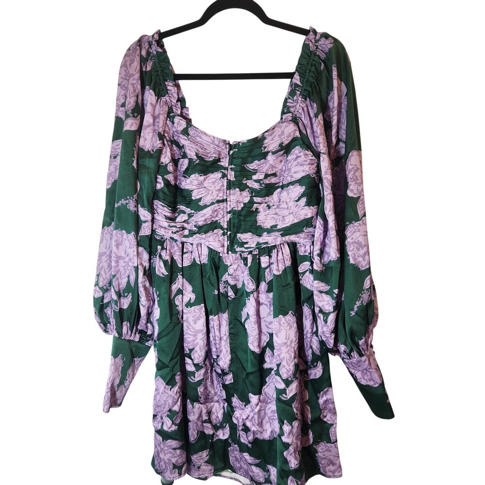 BY MALINA Gigi Mini Green Purple Semi Formal Dress - Picture 2 of 13